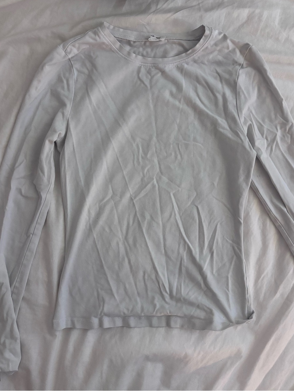 Garage White Long Sleeve Tee